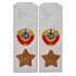 Sopa de placas de hombro uniformes MARSHAL USSR URSS en una réplica de camisa