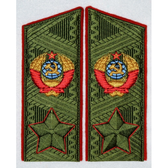 Sowjetische Marshalls einheitliche grüne Schulterklappen Epauletten