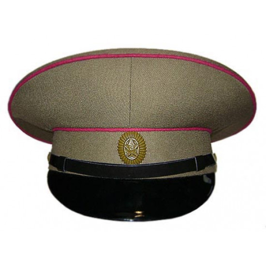Armée rouge soviétique / casquette de visière de terrain générale militaire russe m69