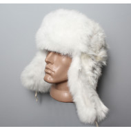 Sowjetischen / russischen original weichen flaumigen Kaninchen Pelz Winter Hut ushanka weiß Sowjetischen / russischen original weichen flaumigen Kaninchen Pelz Winter Hut ushanka weiß