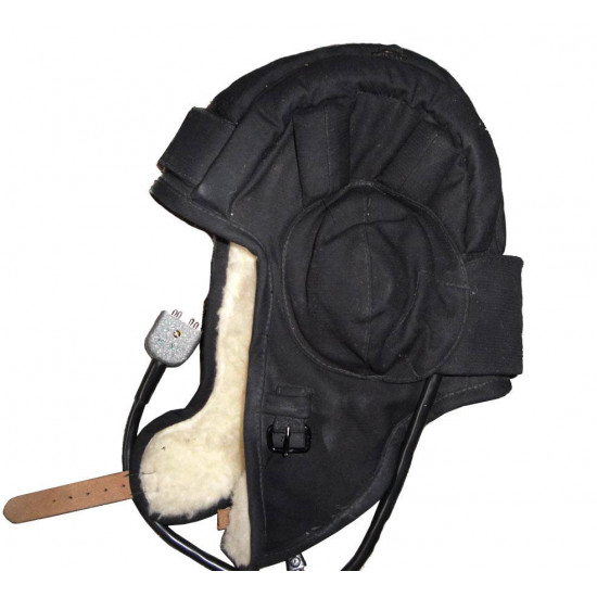 Soviétique / militaires russes tankman casque avec la fourrure