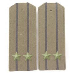 Soviet wwii / red army original shoulder boards high-ranking officer of artilery & tank forfe