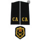   military shoulder boards "ca soviet army" with patch artillery force