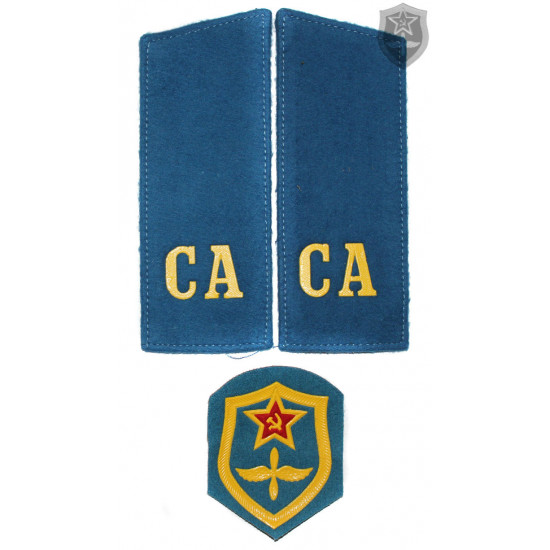   military shoulder boards "ca soviet army" with patch aviation force