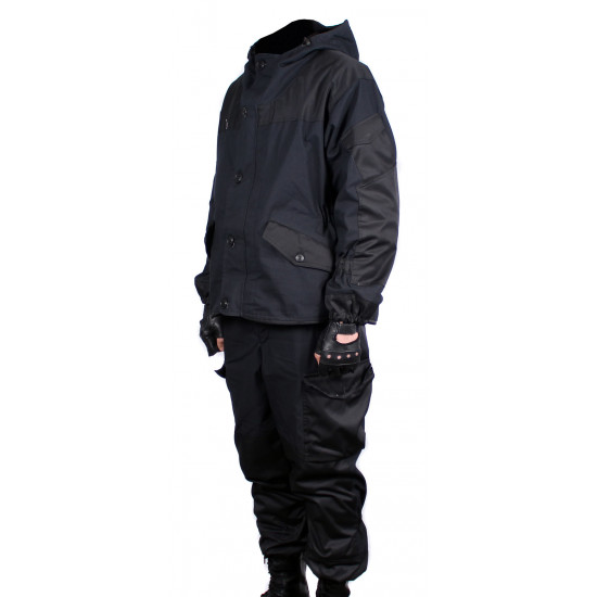 Gorka 3 schwarz Special Force taktische Airsoft Winter warme Uniform "Fleecefutter"