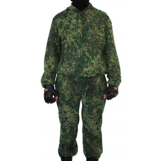 "klm" sniper tactical camo uniform on zipper "pixel" pattern bars