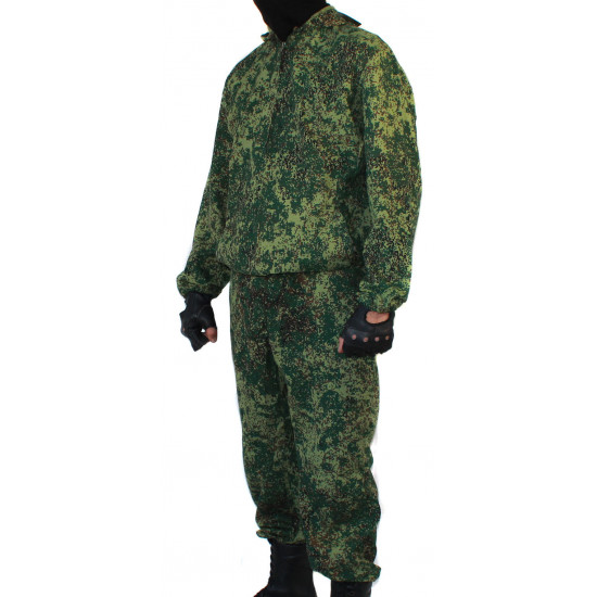 "klm" sniper tactical camo uniform on zipper "pixel" pattern bars