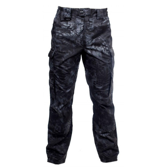 Tactical summer pants camo "python dark" pattern