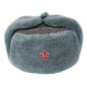 Russian army soviet military original fur winter soldier’s hat ushanka earflaps