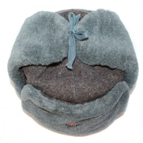 Sombrero de soldados de invierno de piel original militar soviético de ejército ruso ushanka earflaps