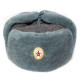 Russian army soviet military original fur winter officer’s hat ushanka earflaps