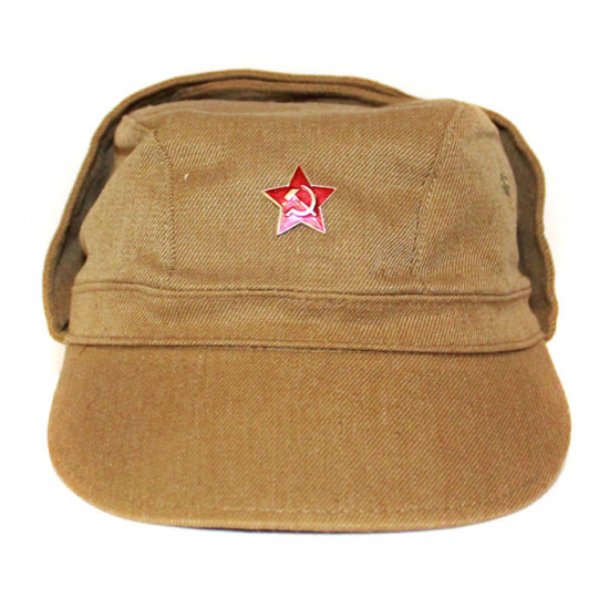 Soviet   army soldier’s military cap afganka with earflaps