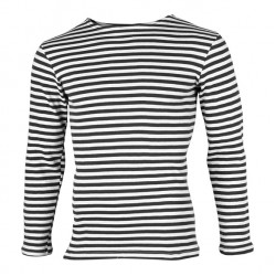 T-shirt à rayures marine de la flotte soviétique, gilet d'hiver (à manches longues)