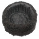 Hiver d`amiral naval russe soviétique fourrure d`astrakan noire originale et cuir ushanka chapeau earflaps