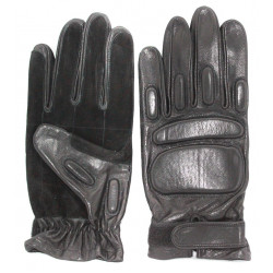Tactical winter leather gloves with fist protection gift for men