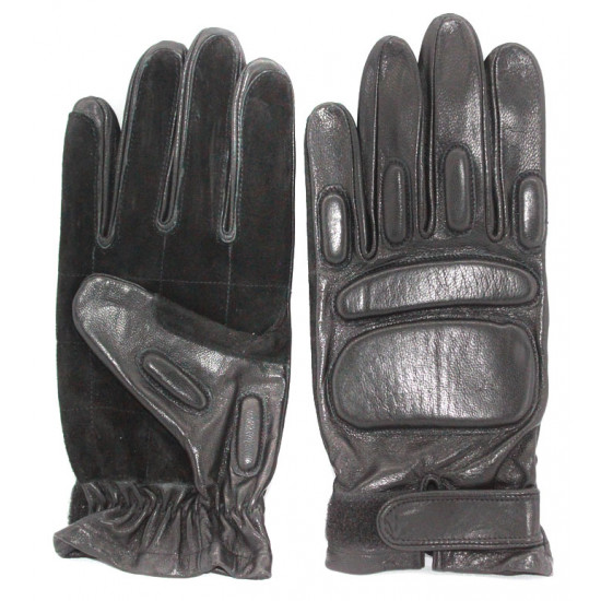 Guantes de la fuerza especial de cuero de invierno rusos con protección del puño