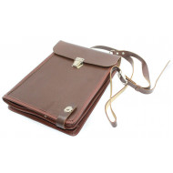 Soviet military officer's leather map bag case