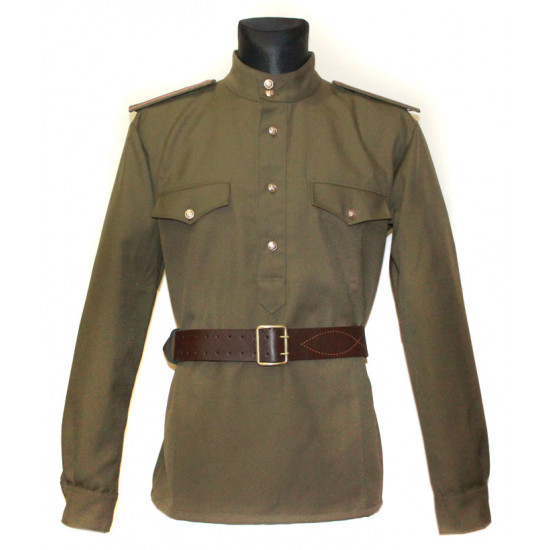 Soviet  military portupeya brown   officer leather belt