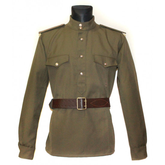 Militaires soviétiques portupeya ceinture de cuir d`officier russe marron