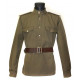 Soviet  military portupeya brown russian officer leather belt
