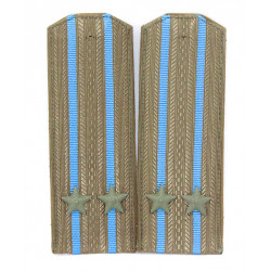 Militaires soviétiques / officier de haut classement de planches d`épaule militaire russe d`aviation