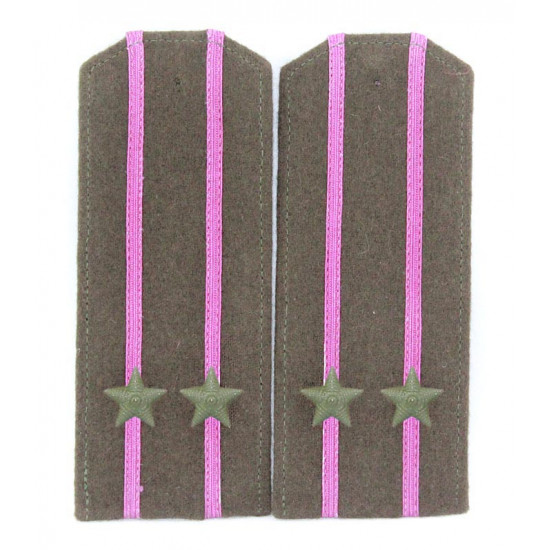 Wwii soviétique / officier de haut classement de planches d`épaule original militaire rouge de rkka