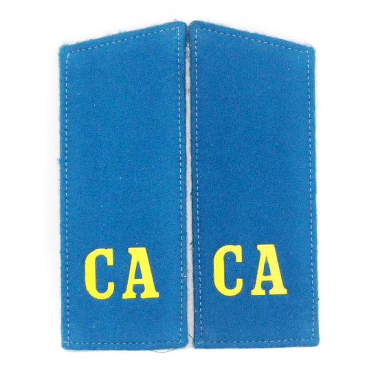   military shoulder boards "ca soviet army" with patch aviation force
