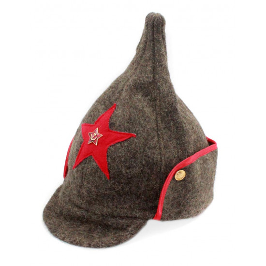 Soviet rkka infantry russian red army woolen winter hat budenovka