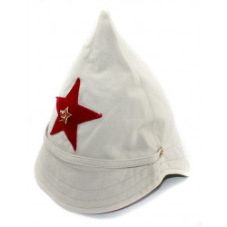 Soviet rkka   military beige budenovka  cotton summer hat