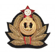 ソビエトロシアの手製の海軍大将海軍帽子バッジ花形帽章