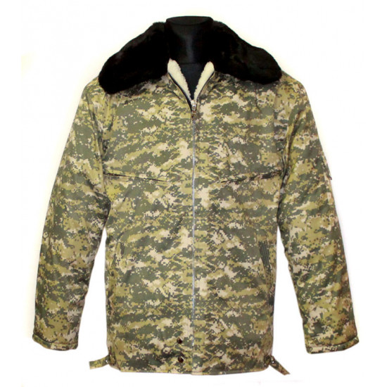 Tactical officer's winter warm camouflage jacket