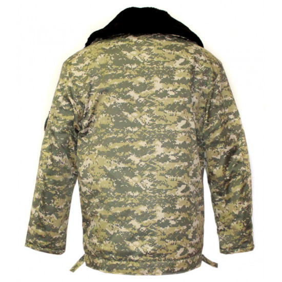 Tactical officer's winter warm camouflage jacket