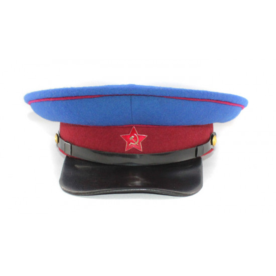 Soviet   nkvd officer's dark blue visor hat wwii