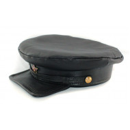 Nkvd rusos de cuero naturales soviéticos exclusivos escriben a máquina komissarka llamado del sombrero de visera negra Nkvd rusos de cuero naturales soviéticos exclusivos escriben a máquina komissarka llamado del sombrero de visera negra