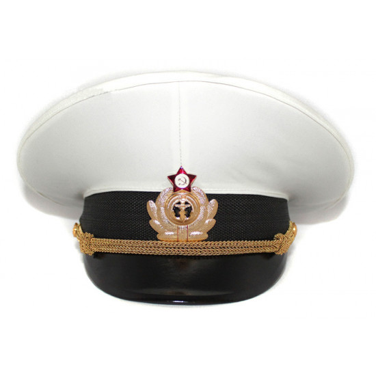 Soviet fleet / russian naval officer's parade visor hat m69