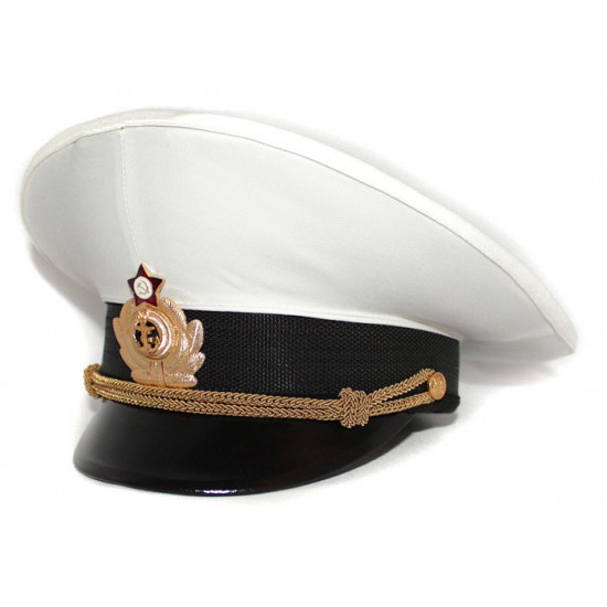 Soviet fleet / russian naval officer's parade visor hat m69