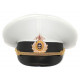 Russian fleet naval officer's parade visor hat