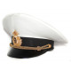 Russian fleet naval officer's parade visor hat