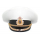 Russian fleet naval high rank officer's parade visor hat