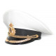 Russian fleet naval high rank officer's parade visor hat