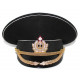 Flota soviética / sombrero de la visera de oficiales de la fila alto naval ruso m69