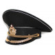 Flotte soviétique / haut chapeau de visière d`officiers de grade naval russe m69