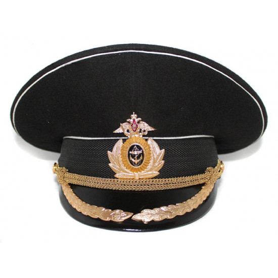 Russian fleet naval high rank officer's visor hat