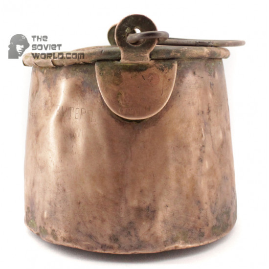   vintage copper mess kit original 1895 military soldier's pot wwi antique