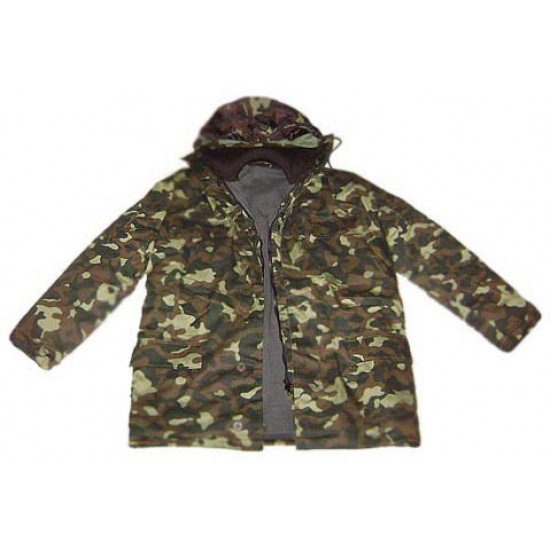 Russian officer military warm camo jacket