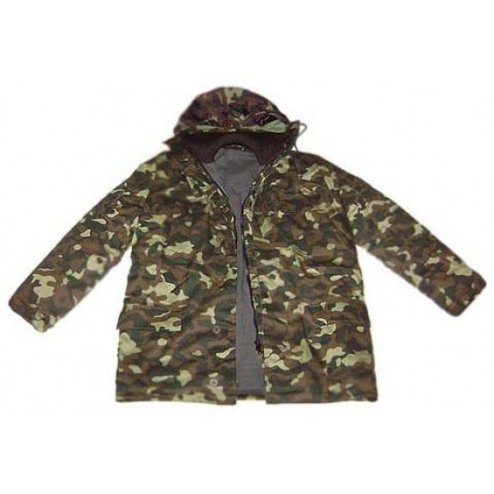 Chaqueta táctica de invierno Chaqueta cálida de camuflaje con cuello de piel Equipo de caza y pesca perfecto