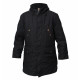 Tactical navy modern demi-season jacket black color