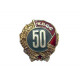 Badge en argent de 100 % 50 ans au parti communiste kpss