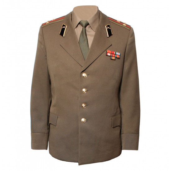 Vintage sowjetischen Armee russischen militärischen alltäglichen Uniform Offiziere Jacke Tunika