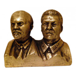 Busto soviético de bronce ruso de lenin & stalin Busto soviético de bronce ruso de lenin & stalin